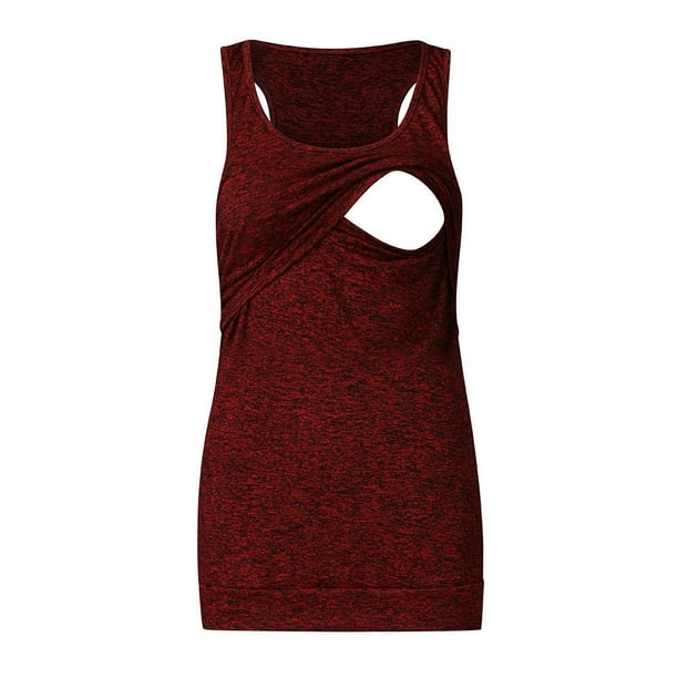 Women Maternity Loose Pull-up Nursing Tank Tops Comfy Vest Breastfeeding Shirt Women Maternity Loose Pull-up Nursing Tank Tops Comfy Vest Breastfeeding Shirt